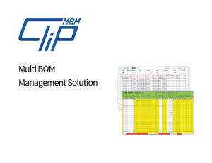 Multi BOM Management Solution