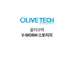 V-WORM 스토리지 어플라이언스